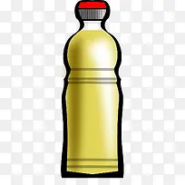黄色的塑料瓶