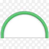 绿色卡通圆环造型