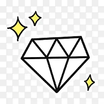 手绘钻石钻石亮晶晶
