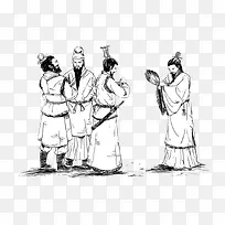 三顾茅庐三兄弟