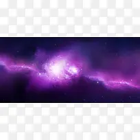 紫色梦幻星空星河