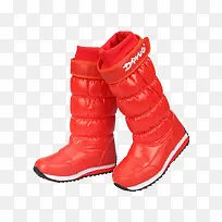红色雪地靴
