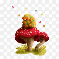 卡通大蘑菇