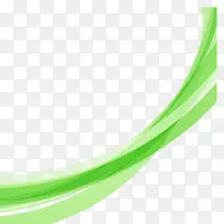 矢量绿色海报曲线装饰