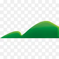 绿色抽象山峰山丘