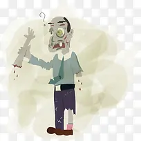 掉胳膊的人矢量图