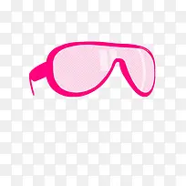 卡通粉红色眼镜