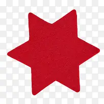 红色六角星装饰