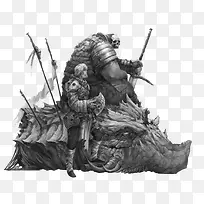 灰色骷髅游戏战士