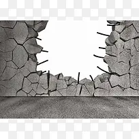 破旧的墙体