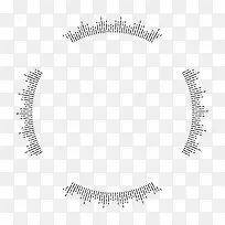抽象几何圆环边框