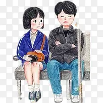 受冷漠的女孩