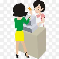 购物结算刷卡支付