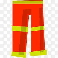 卡通火警消防裤