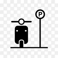 停车icon矢量图