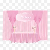 粉色婚庆布置装饰