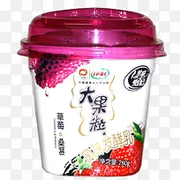 伊利草莓酸奶包装