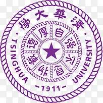 清华大学透明校徽