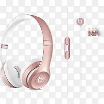 粉色耳机