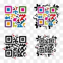 四个二维码设计