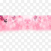 粉色浪漫花卉海报背景