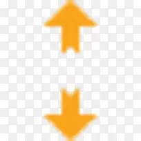 上下箭头标志图标