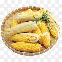 玉米一篮子玉米装饰
