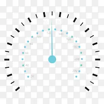 矢量汽车速度表指标素材