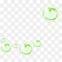 绿色气泡水滴  健康 自然