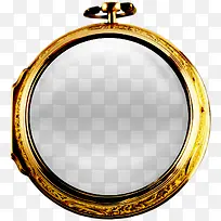 金色圆环镜框