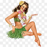 夏威夷草裙美女