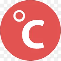 扁平化图标温度符号