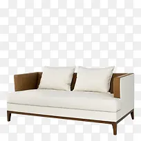 白色底板咖色靠背装饰沙发