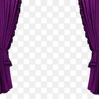 实物紫色窗帘室内搭配