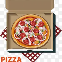 盒子里的披萨