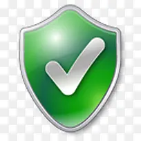 检查盾绿色保护警卫安全基础软件