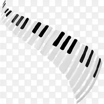 黑白音乐键盘