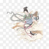 腾云驾雾的仙女