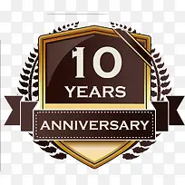 10周年庆祝标签