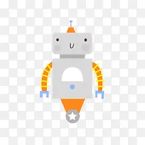 卡通独角机器人