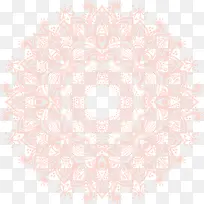 橙色清新花纹
