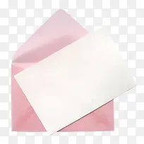 粉色信封信签纸