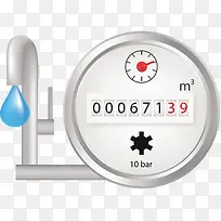 矢量家庭水表下载