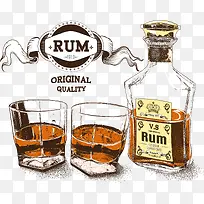 朗姆酒矢量素材