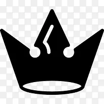 皇冠黑色优雅的设计图标