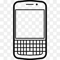 流行的手机模型黑莓Q10 图标