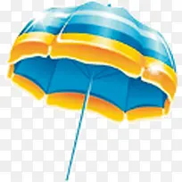 可爱的海边遮阳伞