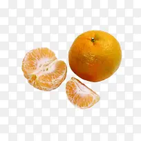 剥皮的橘子