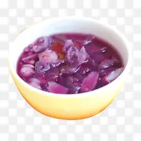 莲子紫薯糖水养生粥