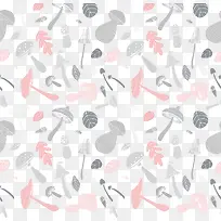 卡通香菇矢量图